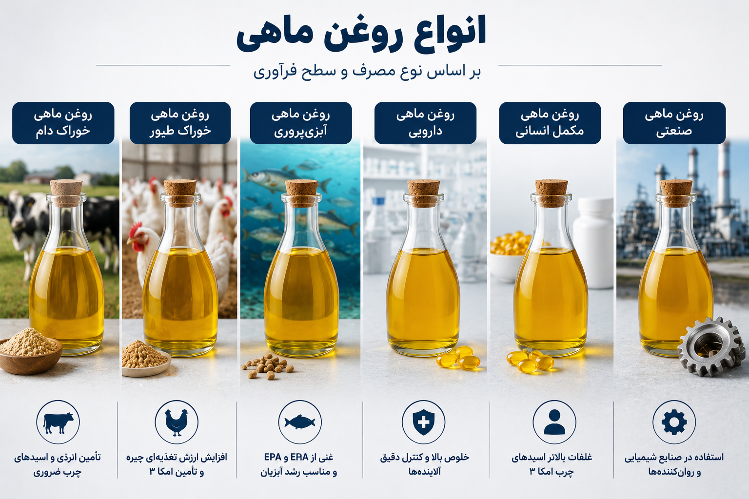 انواع روغن ماهی کدام اند؟